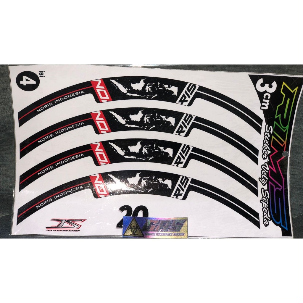 STICKER SEPEDA VARIASI TULISAN (NORIS INDONESIA)
