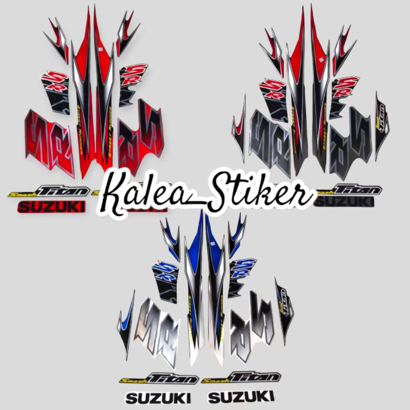 STRIPING STIKER SUZUKI SMASH TITAN SR 110 2011 2012 FULLSET STANDAR