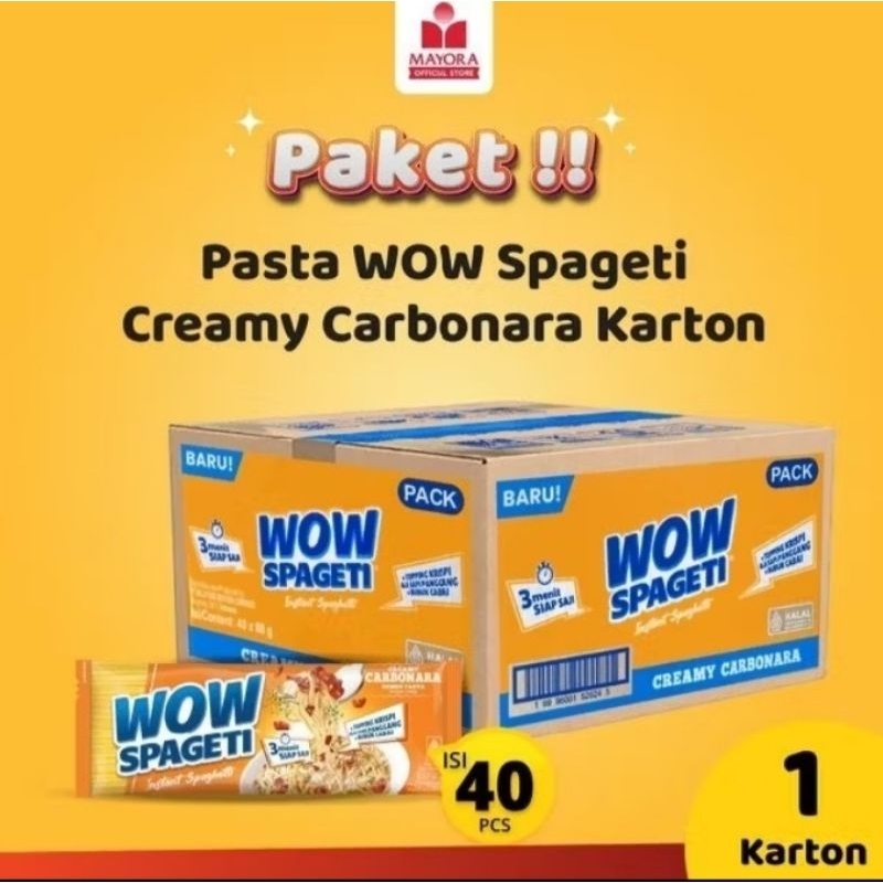 

Wow Spageti Carbonara isi 40 Pcs