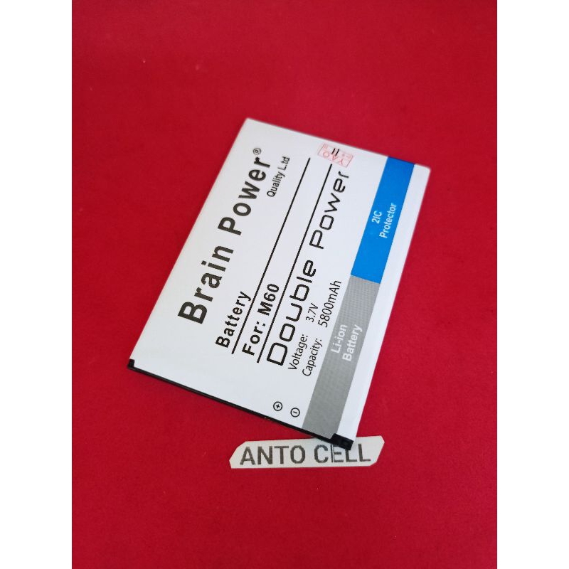 Baterai Evercoss M60 / M60A batre hp Evercoss M 60 / M 60 A double power