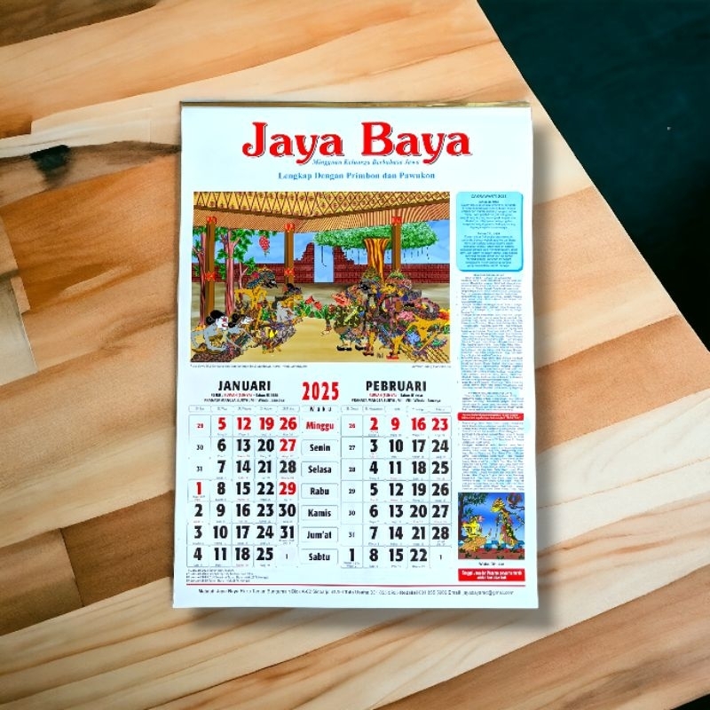 

Kalender JAYABAYA / JOYOBOYO jawa kejawen Tahun 2025 Lengkap