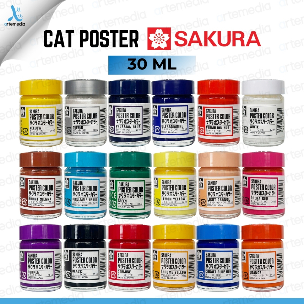 

Dck Sakura Poster Color Paint 30ml Warna Cerah 21 Pilihan