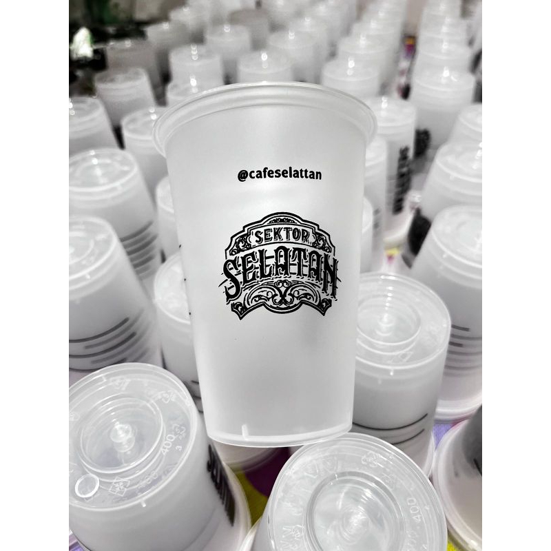 CUP INJECTION 14 OZ FROSTED