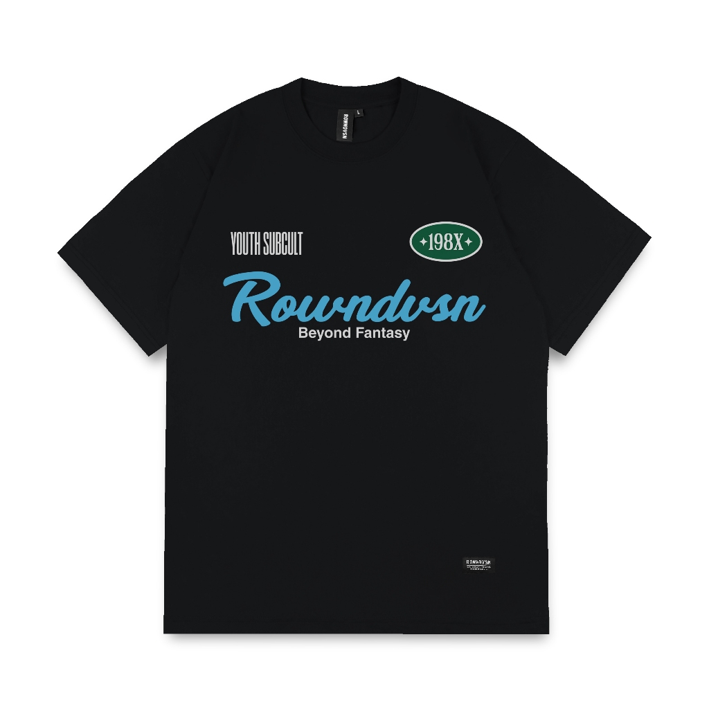 Rown Division Official T-Shirt Black - Rowndvsn Kaos Valleria Hitam