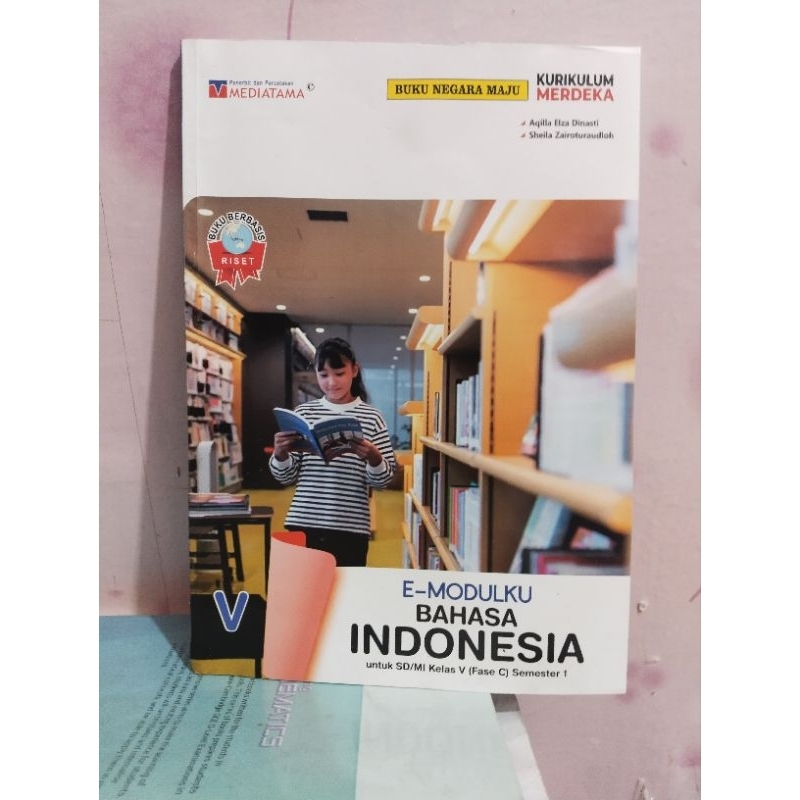 buku e modulku bahasa Indonesia kelas 5/V sd mi semester 1 mediatama kurikulum merdeka