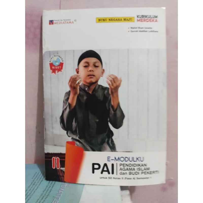 buku e modulku pai/pendidikan agama islam kelas 2/II sd mi semester 1 mediatama kurikulum merdeka