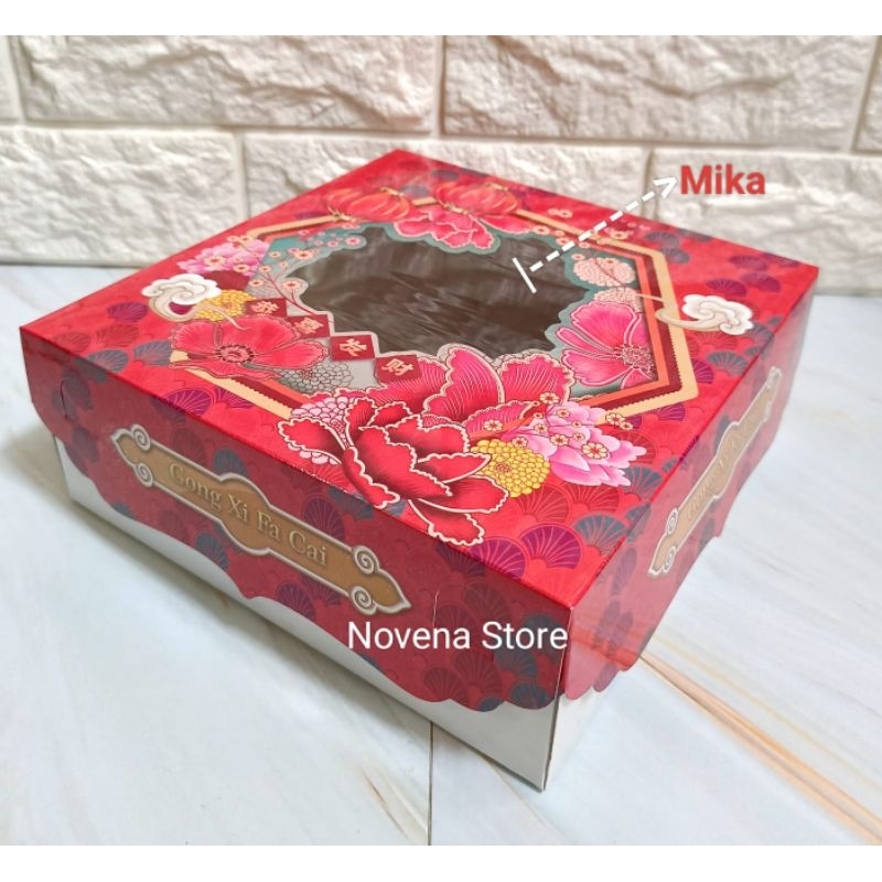 

BOX IMLEK 22X22X8CM KOTAK DUS KUE HAMPERS CNY