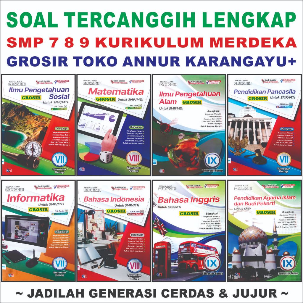 Gozac Buku Lks Smp Kelas 7 8 9 Soal Ulangan Kurikulum Mereka Modul Ajar TER CANGGIH Grosir Latihan B