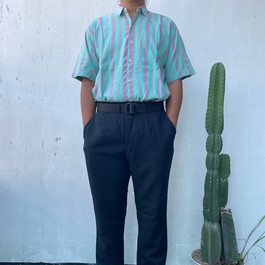 KEMEJA STRIPE GUESS BY GEORGES MARGLANO