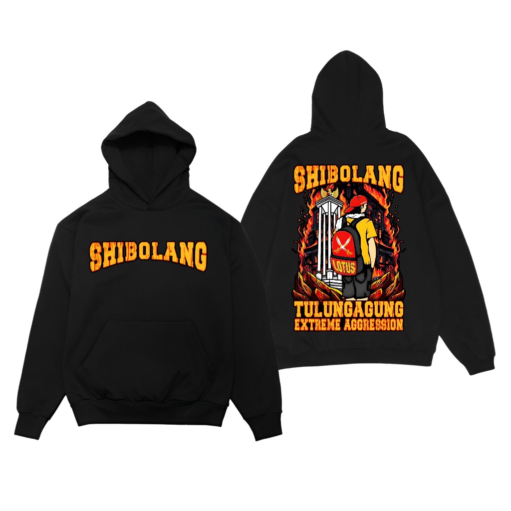 Hoodie Shibolang Tulungagung Bahan Cotton Fleece
