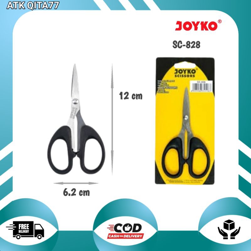 

Gunting - Gunting Scissors Joyko SC-828 / Gunting Kertas 1 Pak 12 Pcs