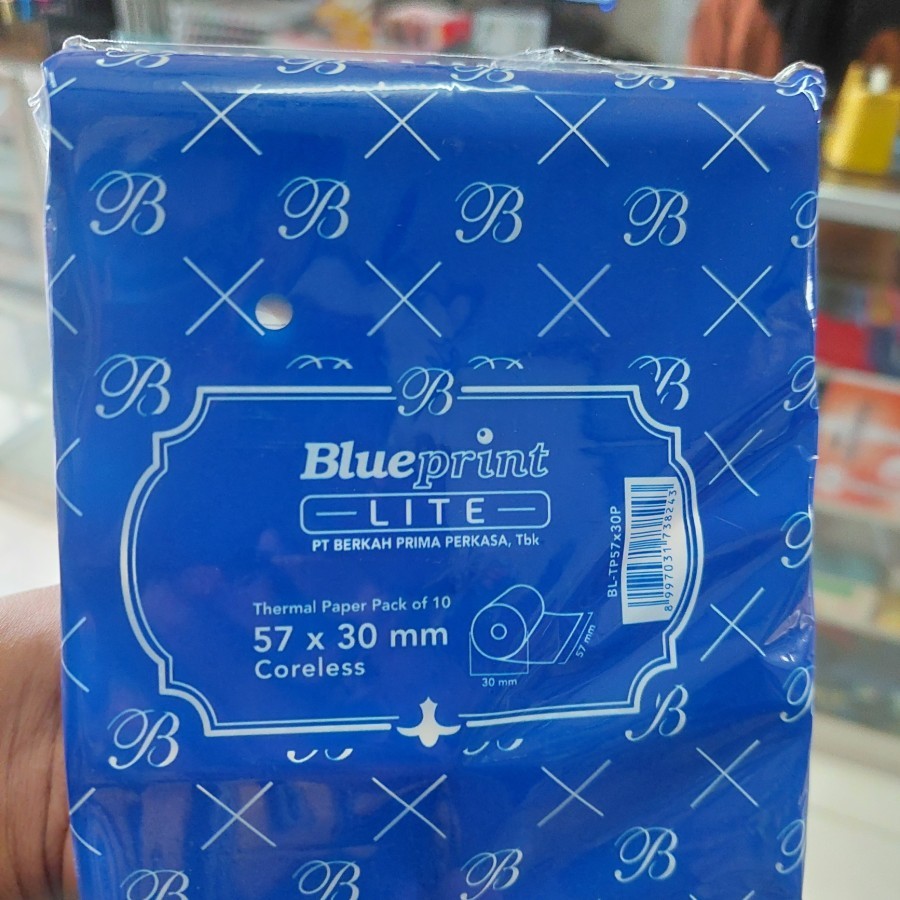 

KERTAS THERMAL STRUK BLUEPRINT LITE 57x30 1 pack isi 10 roll