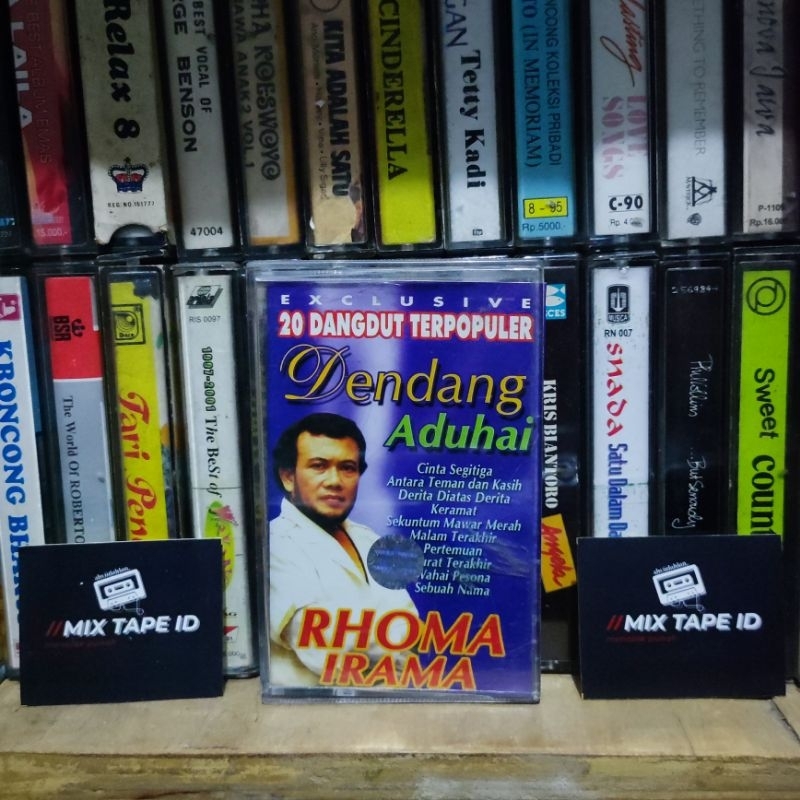 Kaset Pita - Rhoma Irama - 20 Dangdut Terpopuler - Dendang Aduhai - Radio Tape - Kaset - Radio - Pem