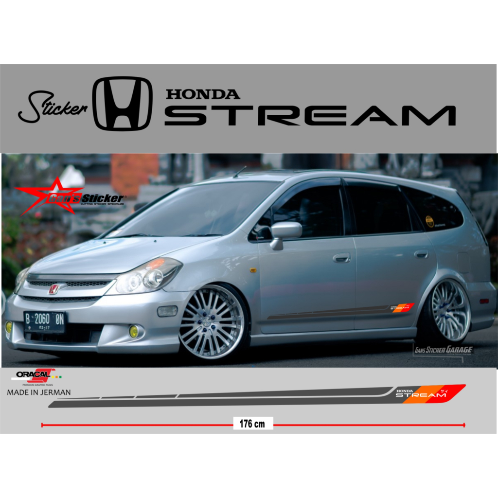 sticker honda stream sticker variasi honda stream aksesoris honda stream