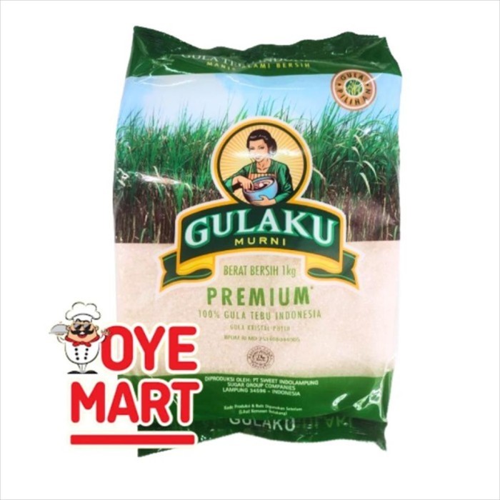 

GULAKU MURNI 1 KG GULA TEBU PREMIUM/KEMASAN HIJAU