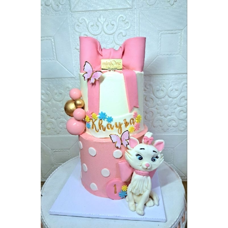 topper kue fondant Marie Cat figurine hiasan kue ultah