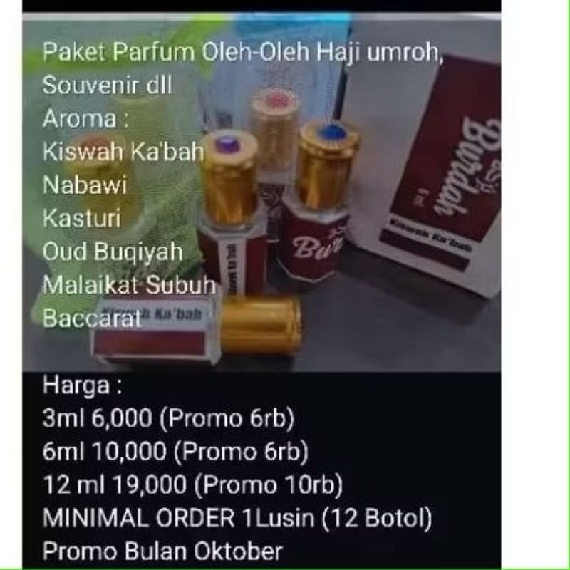 Grosir souvenir oleh2 haji,umroh parfum sholat