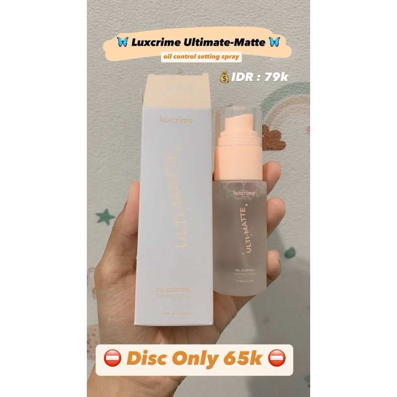 LUXCRIME ULTIMATE-MATTE / OIL CONTROL SETTING SPRAY