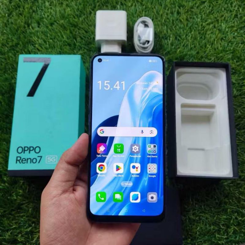 READY STOK HP SECOND OPPO RENO 7 5G RAM 8/256 GB ORIGINAL ASLI 98%GARANSI RESMI 1 TAHUN