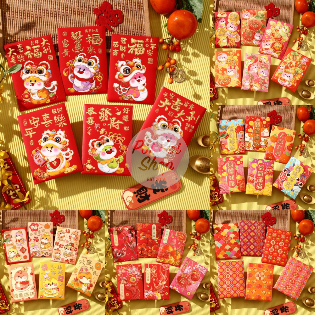 

Angpao Imlek Ular 2025 3D Premium Pendek Glossy YN Shio Ular Angpau Ampau Hongbao Kartun Grosir Murah isi 6 Tebal Motif Karakter Berkualitas Bahan Terbaik