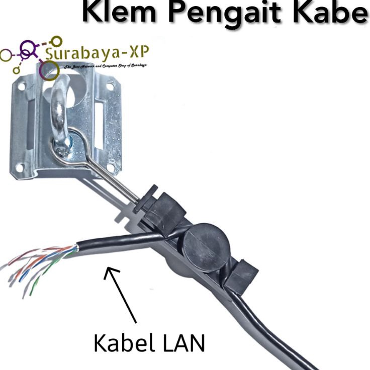 Produk Murah  Klem Pengait Kabel Fiber Optik FO dan Clamp Kabel LAN