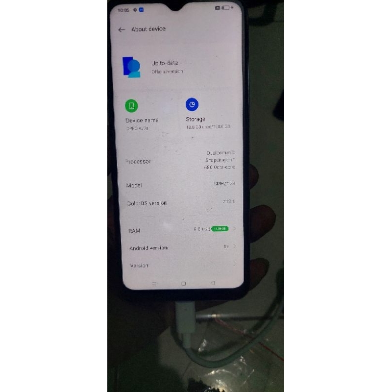 MESIN OPPO A77S REFERBISH NORMAL BARU MEDIATEK  RAM 6/128B SESUAI TENTANG PONSEL