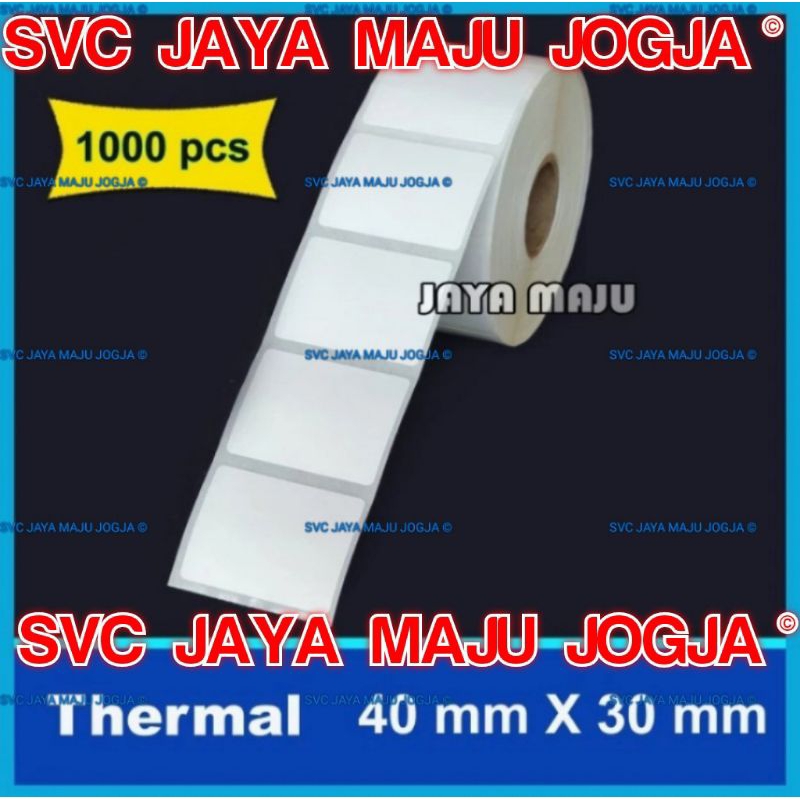 

PROMO STIKER KERTAS LABEL BARCODE THERMAL UKURAN 40X30MM - 40 X 30 MM - 1.000 PCS MURAH || LABEL DIRECT THERMAL || 40 X 30 THERMAL TOP COAT - 1 LINE - FACE OUT - ISI 1.000 PCS || 40X30 LABEL RESEP OBAT PASIEN KLINIK PUSKESMAS RUMAH SAKIT