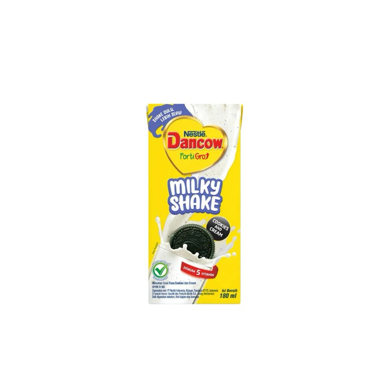

Susu Dancow FortiGro Milkyshake UHT Cookies & Cream