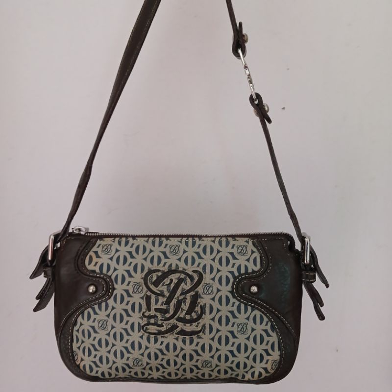 Preloved Shoulder bag Tas pesta Kulit Asli Wanita Louis Quatorze