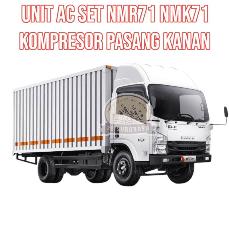 Unit Ac Set Truk Isuzu NMR 71 NKR 71 Full set Kompresor pasang kanan Lengkap Alternator Ac Mobil Ful