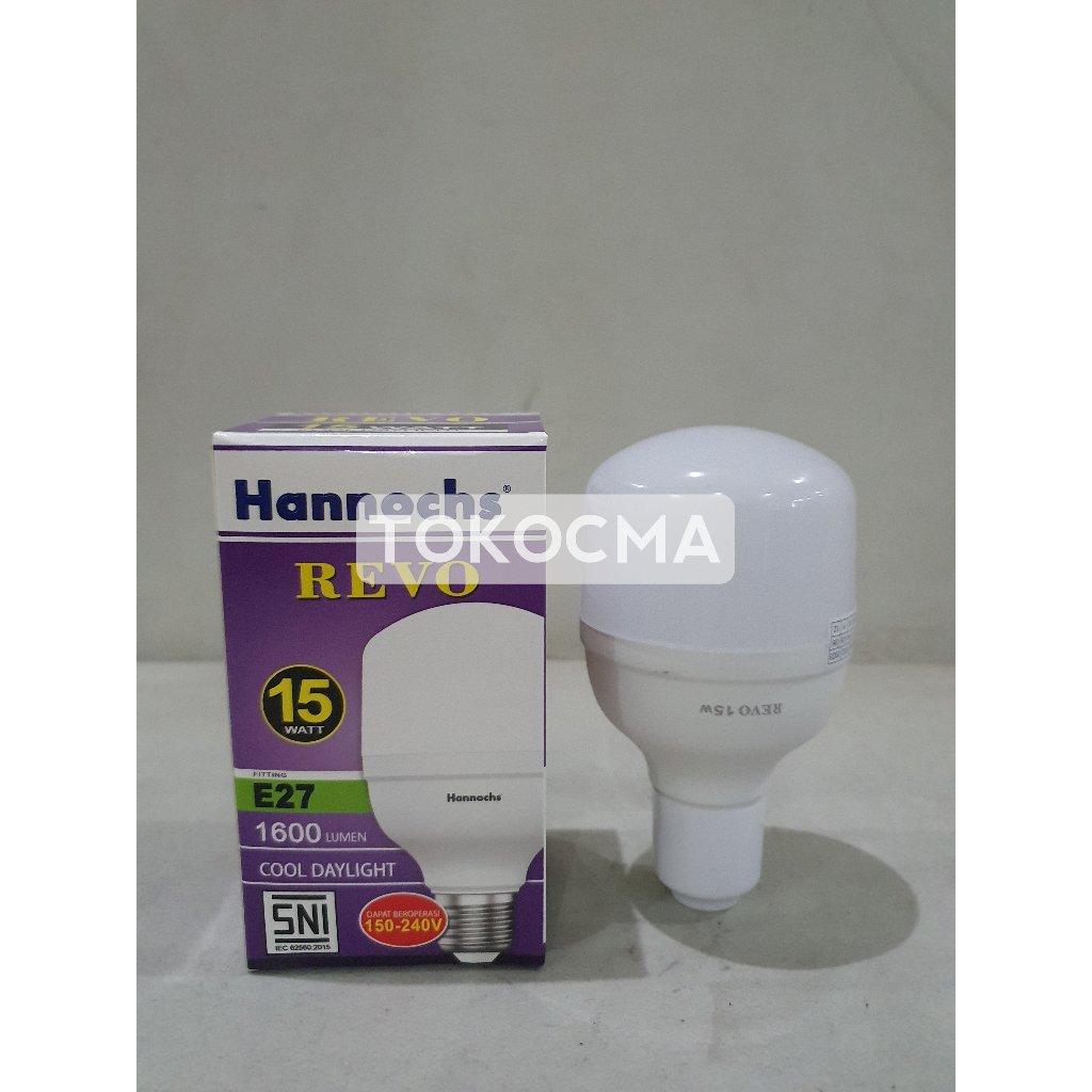 Lampu LED Bohlam Revo 15w 15watt Hannochs CoolDayLight