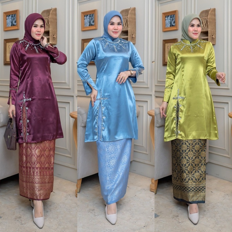 KEBAYA TUNIK KURUNG ELMIRA/KEBAYA MODERN/KEBAYA PESTA/KEBAYA AKAD/KEBAYA LAMARAN/KEBAYA WISUDA/KEBAY