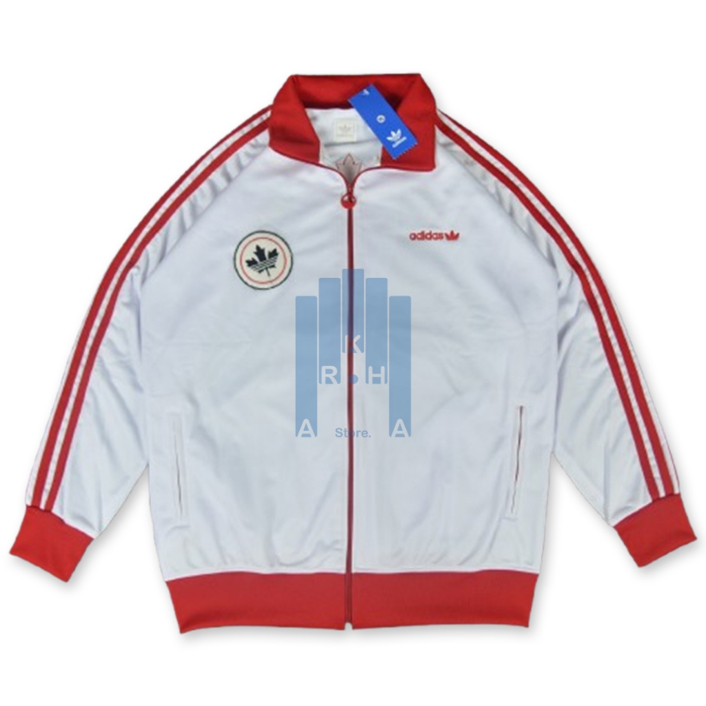 Jaket Tracktop Casual Adidas CANADA Full Embroidered Premium