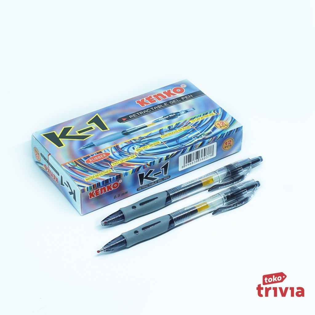 

BOLPEN BALLPOINT PULPEN KENKO K1 GEL 0.5 MM