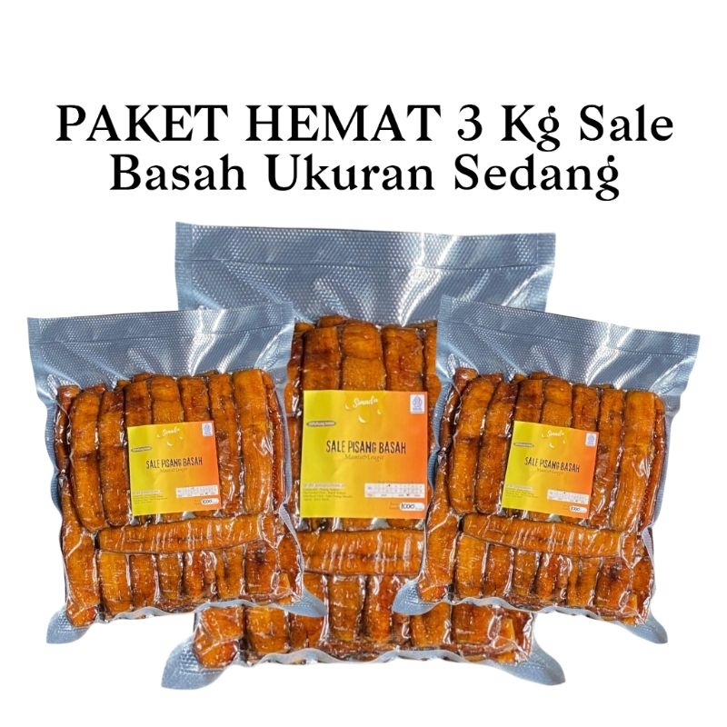 

Paket Ekonomis 3 Kg Sale Basah Pisang Ambon Ukuran Sedang
