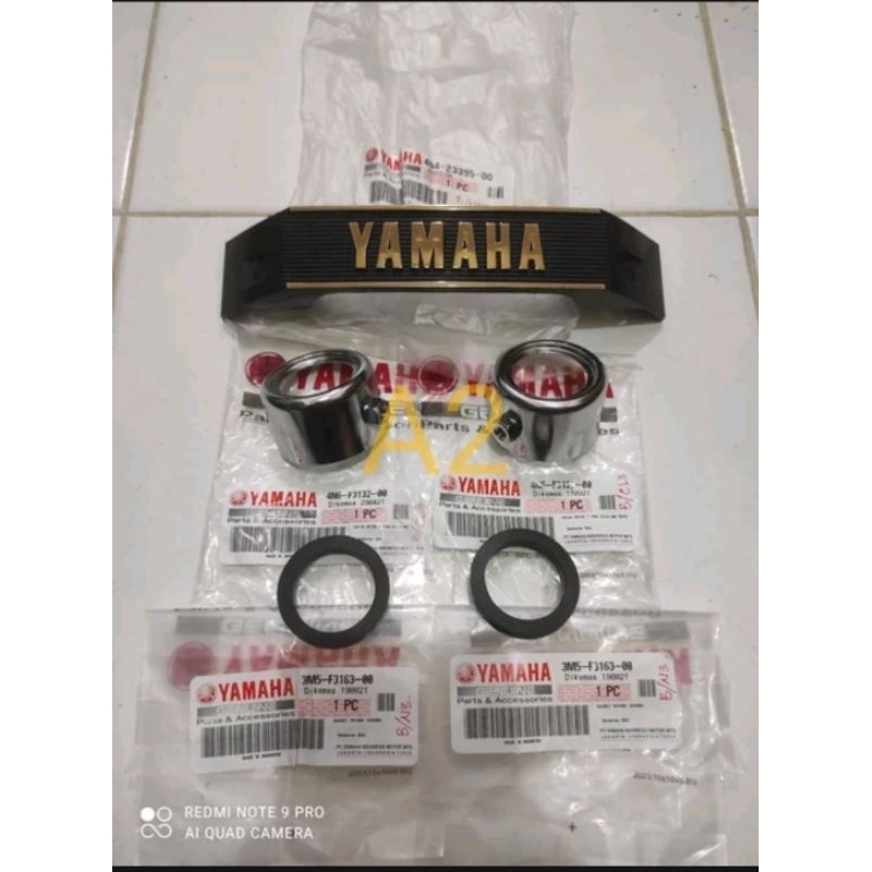 logo emblem kumis cincin karet rxs rx spesial rxk rxking rx king original YAMAHA set