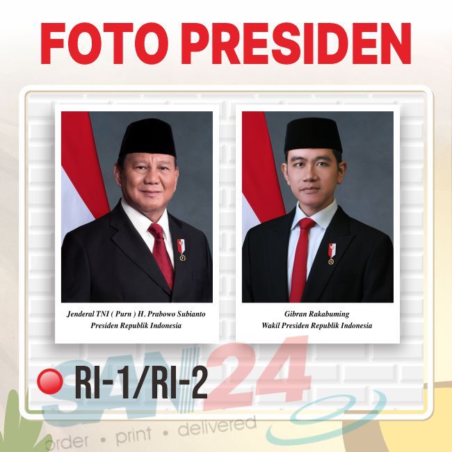

CETAK FOTO PRESIDEN / Poster Foto Presiden dan Wakil Presiden