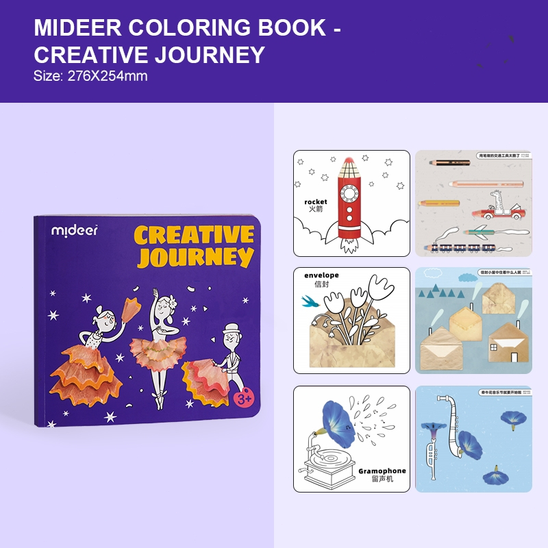 

HJK Mideer&Hightune Children Coloring Book / Buku Mewarnai Anak 42 Lembar Kertas 170G