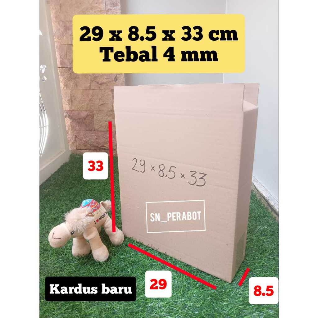 

NEW PRODUK !!! C-FLUDE TEBAL 4MM KARDUS BOX PACKING 29x8,5x33 cm / KARDUS PACKING ONLINE SHOP 29 x 8.5 x 33 cm kardus karton box packing