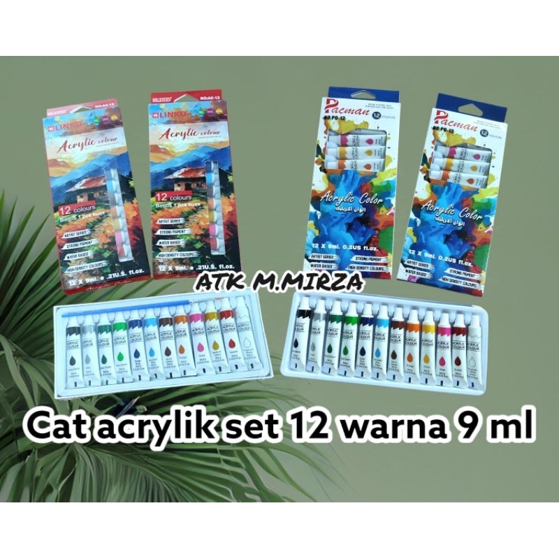 

Cat acrylic 12 warna isi 9 ml