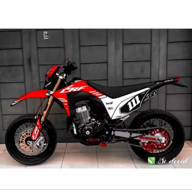 DECAL HONDA CRF 150L MERAH PUTIH