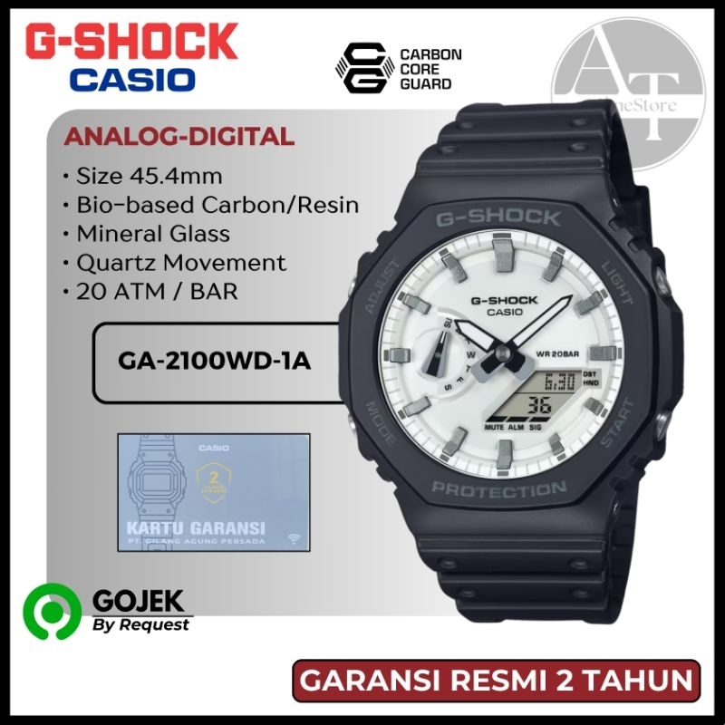Jam Tangan Pria Casio G-SHOCK GA-2100WD-1A GA2100WD ORIGINAL Resmi