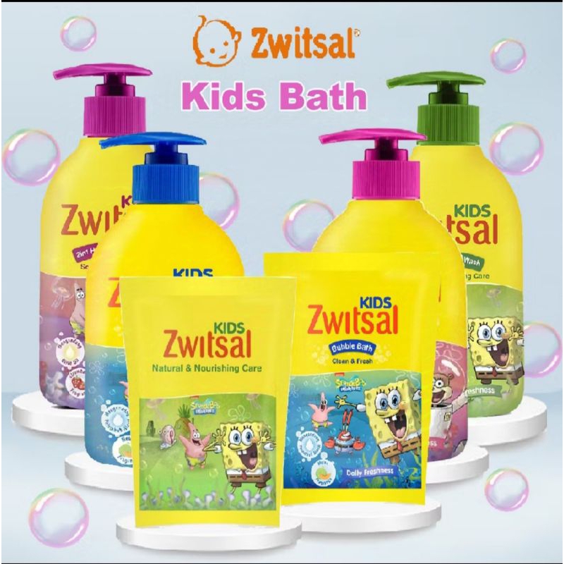 Zwitsal Kids 2 in 1 sabun dan shampoo / Zwitsal sabun dan sampoo anak botol dan Refill/ Zwitsal sham