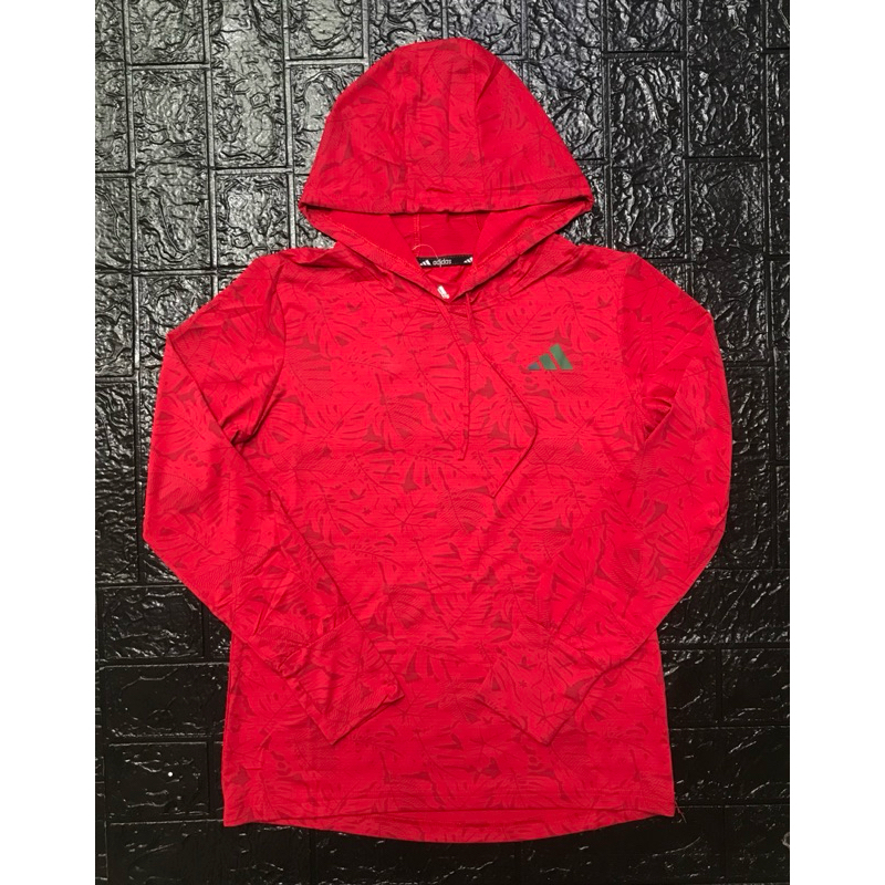 KAOS TRAINING LENGAN PANJANG HOODIE WANITA ADIDAS  THUMB HOLE KUPLUK T-SHIRT IMPORT RUNNING LADIES N