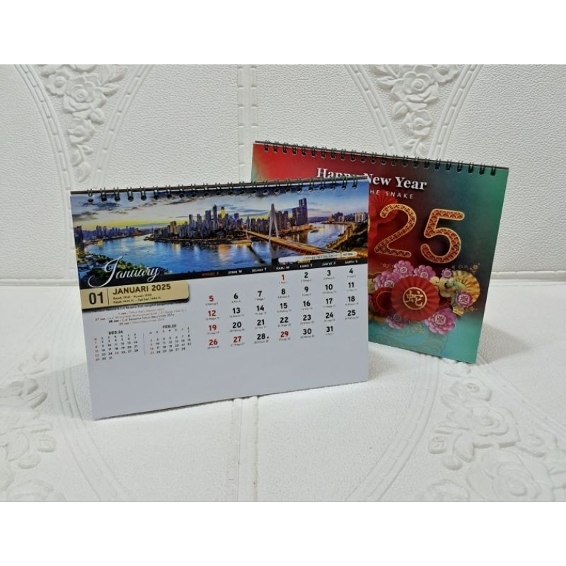 

Kalender Meja Standar 2025 [ 21xm x 15,5cm ] Kota Dunia Landscape