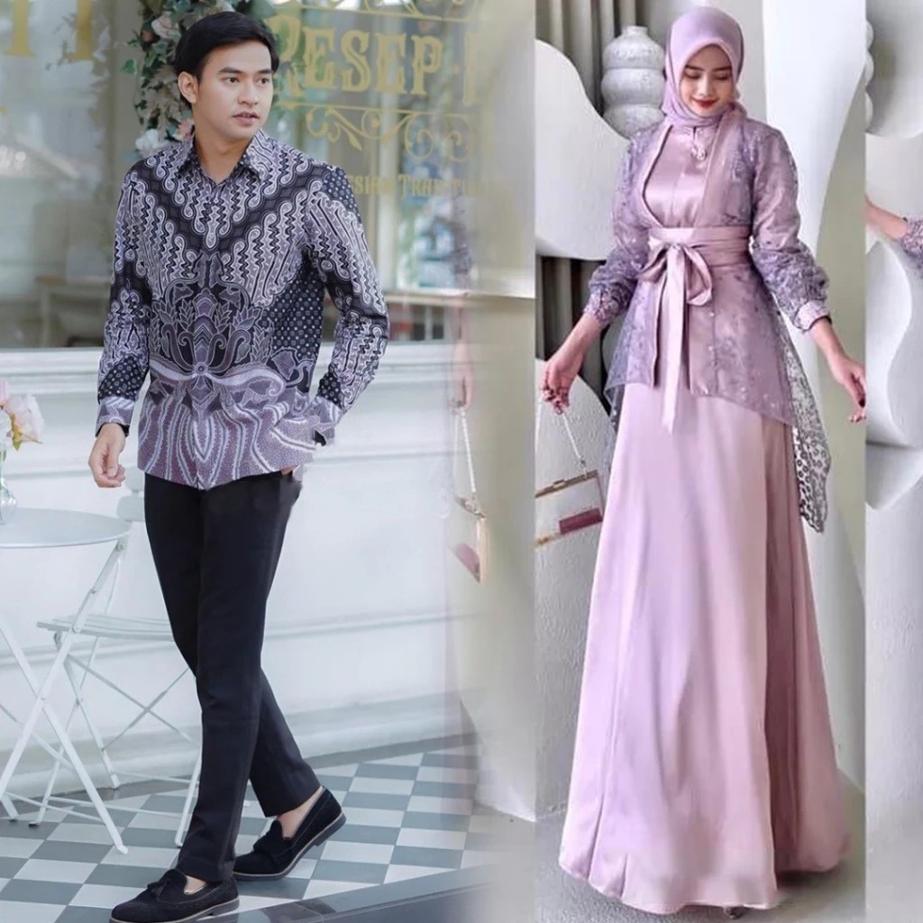 JUMBO XXL COD KEBAYA GAMIS COUPLE | GAMIS VELOXA KINAN BROKAT VELVET KEMEJA BATIK KATUN BAJU PASANGA