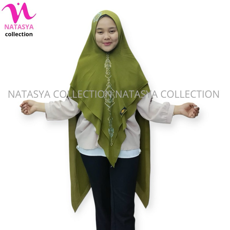 khimar|bergo ceruty payet 2 layer