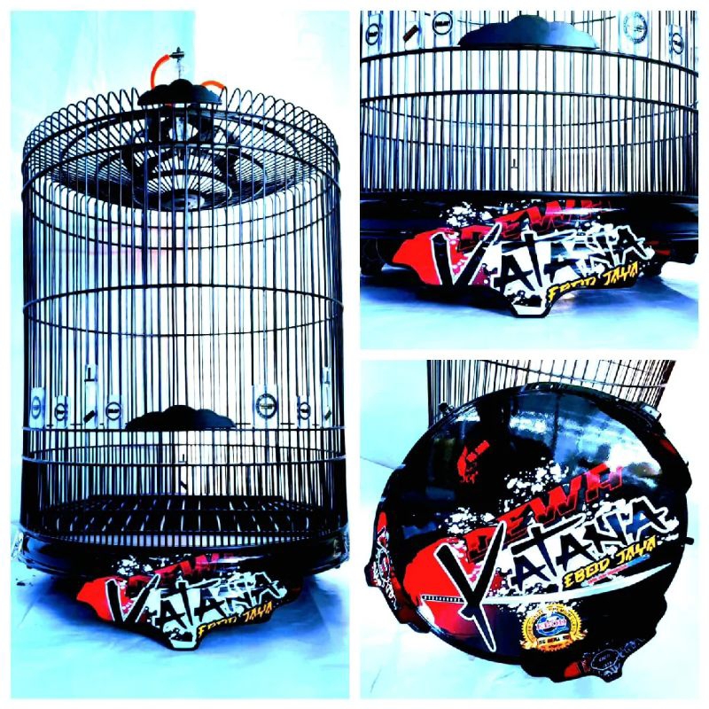 SANGKAR KANDANG MURAI PVC DEKAL KATANA no 2