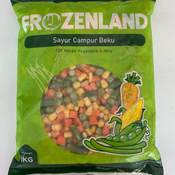 

Mix Vegetables Frozenland 1kg 4W - FROZEN FOOD