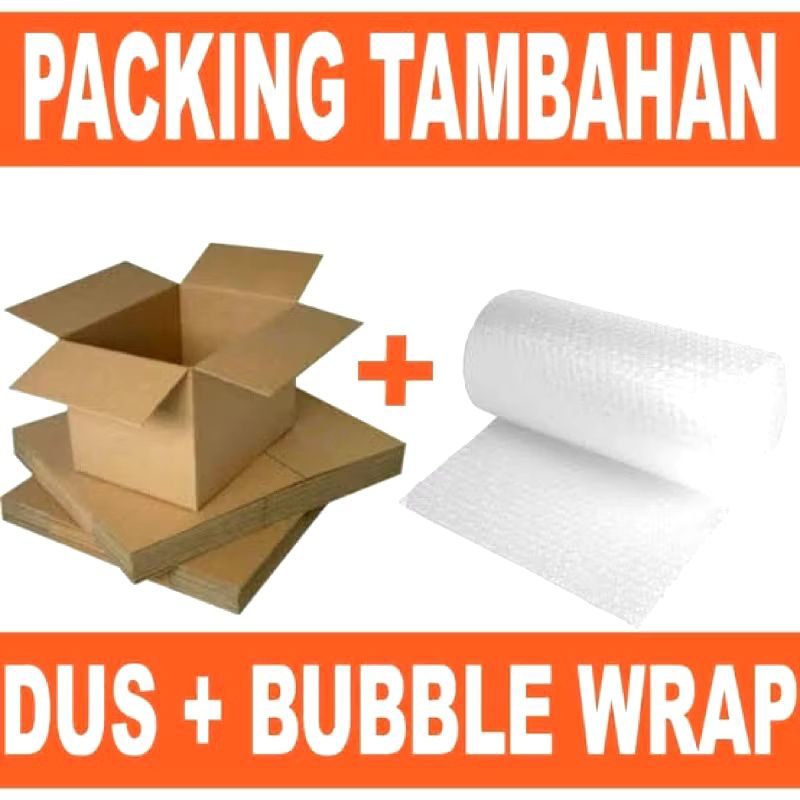 

PAKING TAMBAHAN BUBLE WRAP + KARDUS